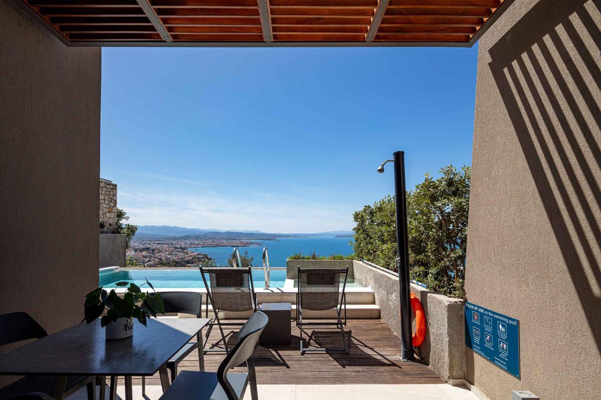 Omnia Luxury Villas - "Heated" Pools & Breathtaking Seaviews! Chania  Exteriör bild