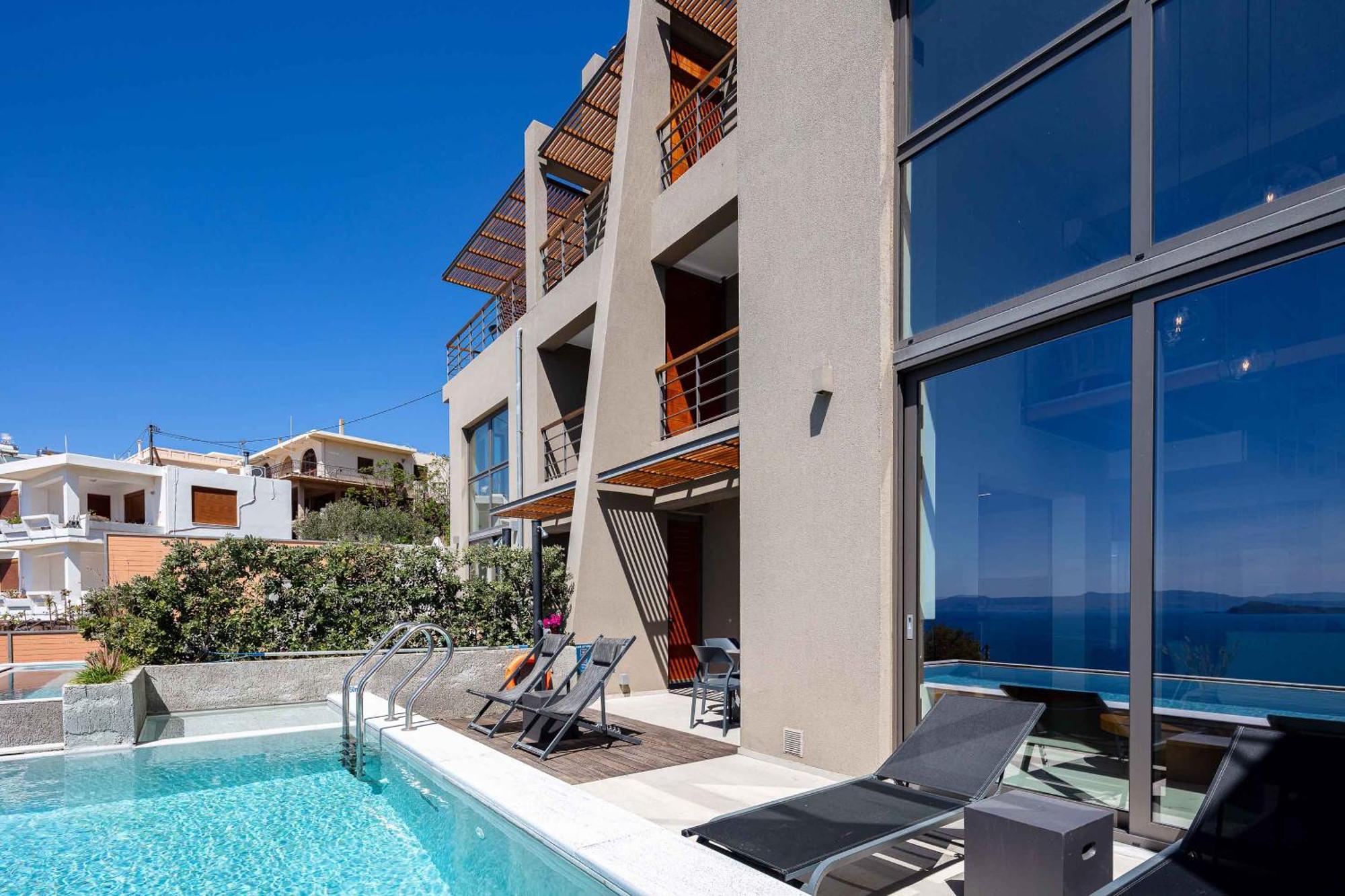 Omnia Luxury Villas - "Heated" Pools & Breathtaking Seaviews! Chania  Exteriör bild