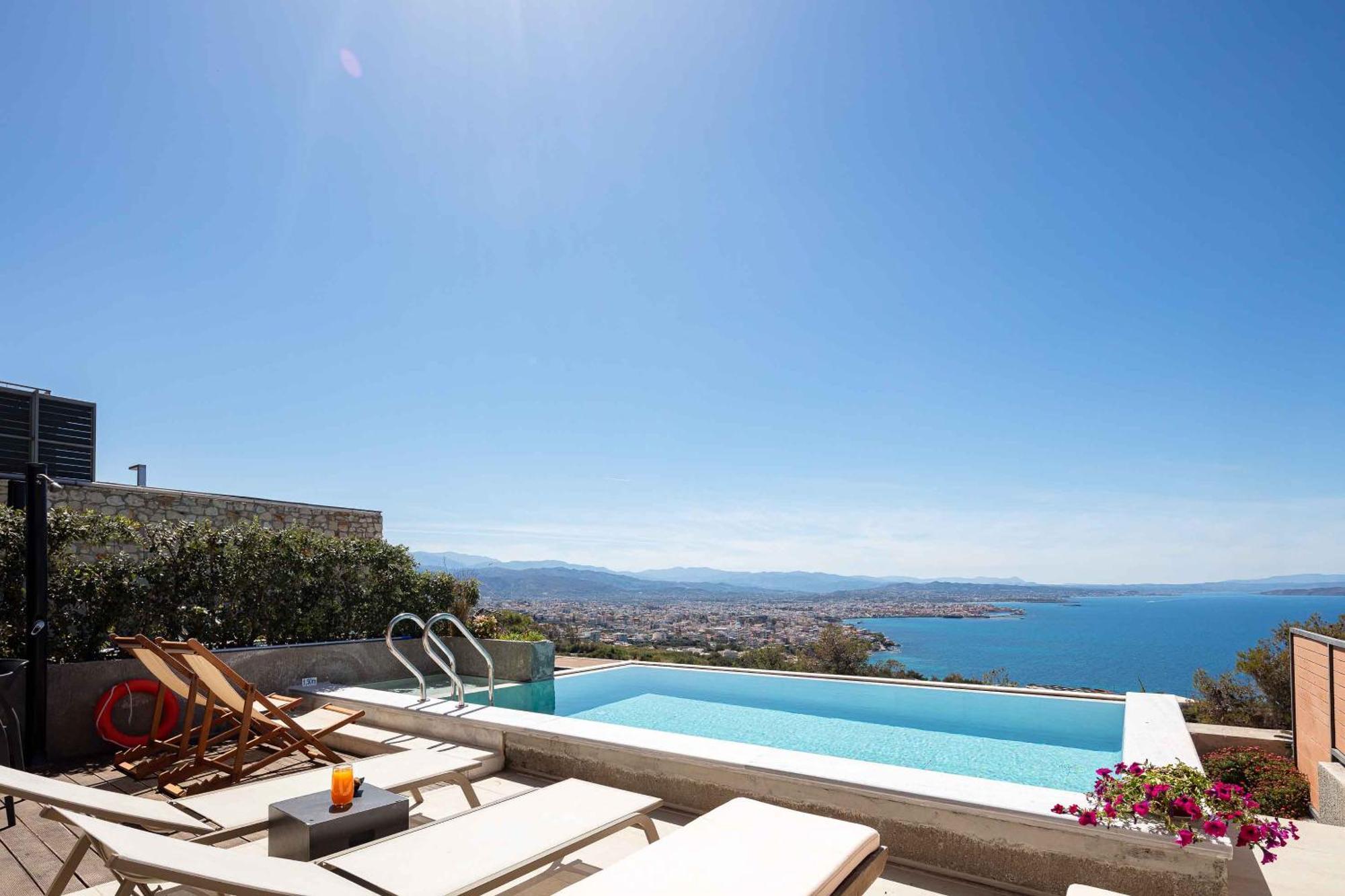 Omnia Luxury Villas - "Heated" Pools & Breathtaking Seaviews! Chania  Exteriör bild